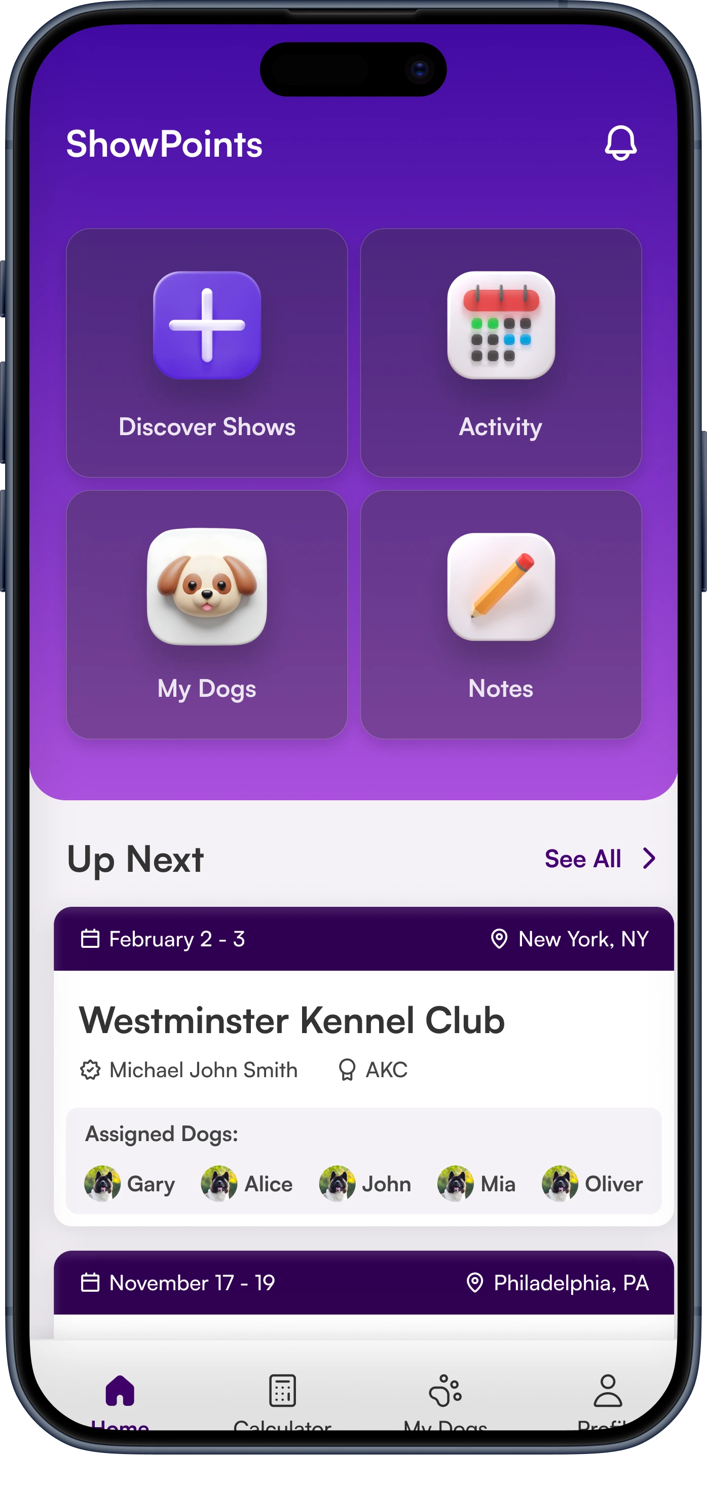 ShowPoints App
